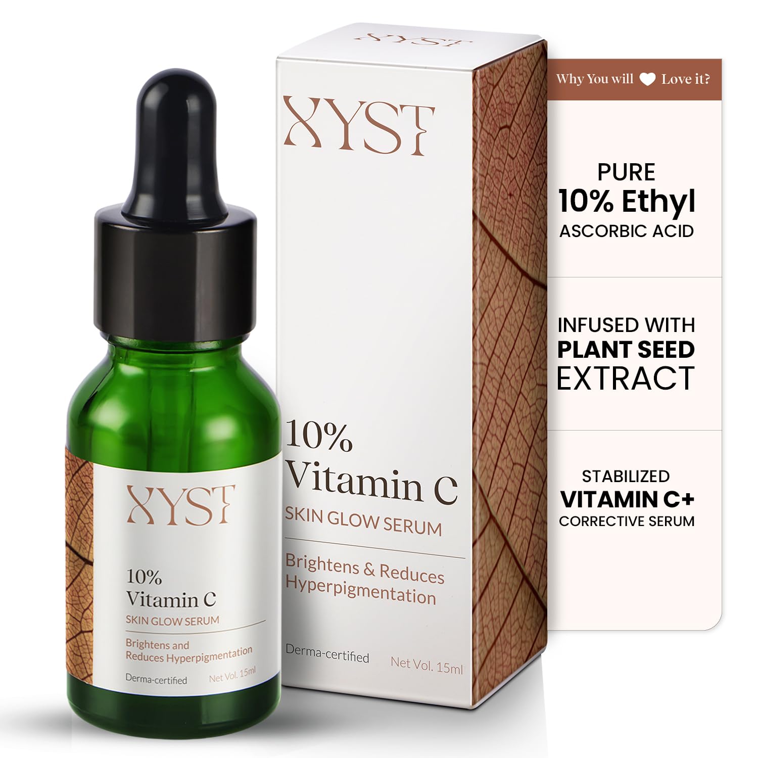 XYST 10% Vitamin-C Face Serum to Get Glowing Skin for Women & Men